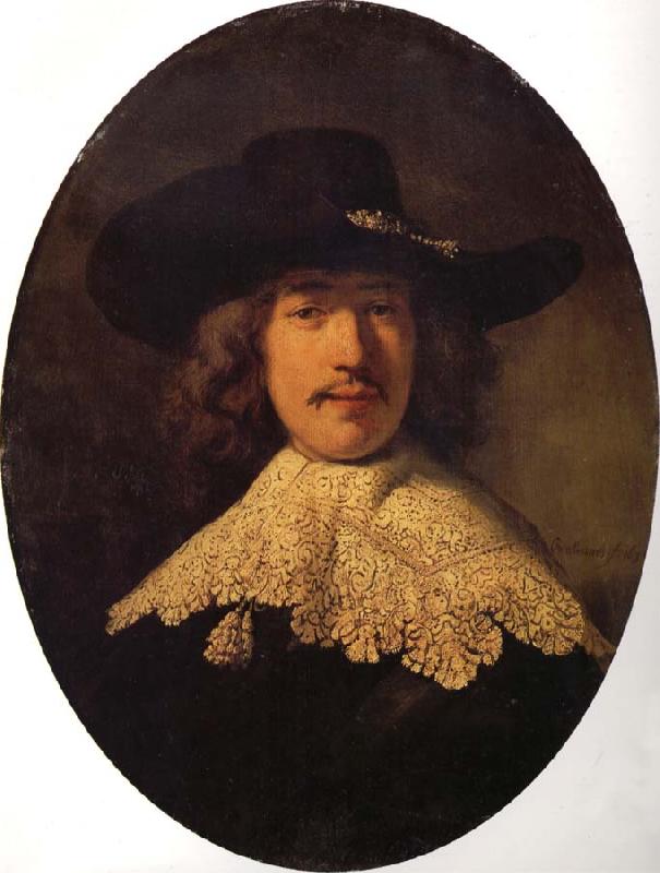 REMBRANDT Harmenszoon van Rijn Young Man With a Moustache Germany oil painting art